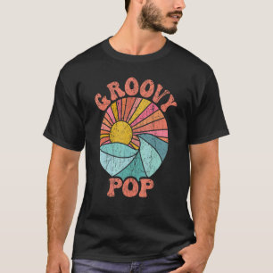 Mens Groovy Pop 70s Aesthetic Nostalgia 1970's Ret T-Shirt