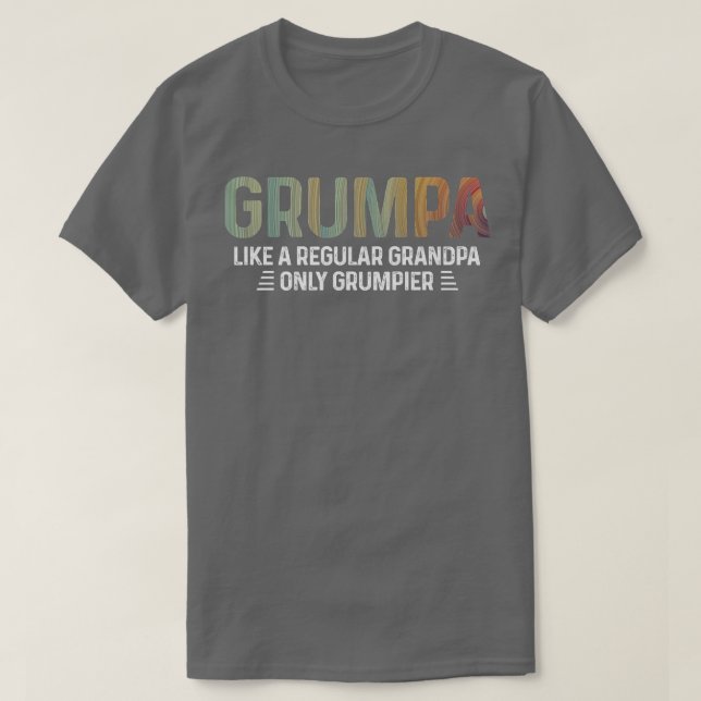 Mens Grumpa Definition Tee Like A Regular Grandpa  (Design Front)