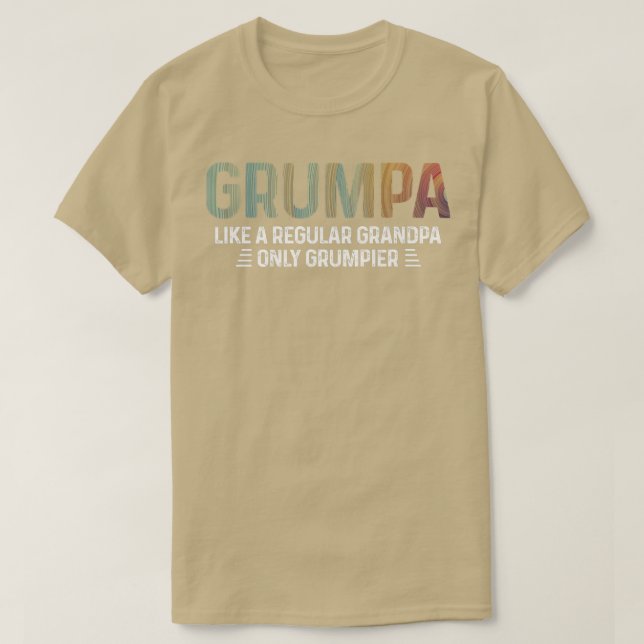 Mens Grumpa Definition Tee Like A Regular Grandpa  (Design Front)