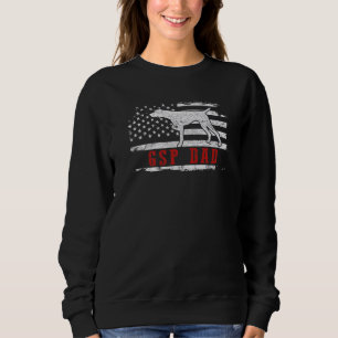 Mens Gsp Dad American Flag German Shorthaired Poin Sweatshirt