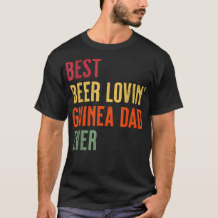 Mens Guinea Pig Best Beer loving Guinea Pig dad e T-Shirt