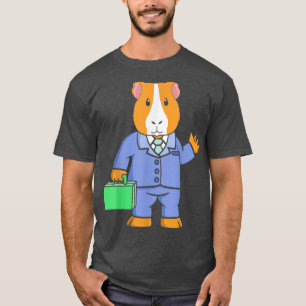 Mens Guinea Pig Workcase, Funny Office Pet Dad Men T-Shirt