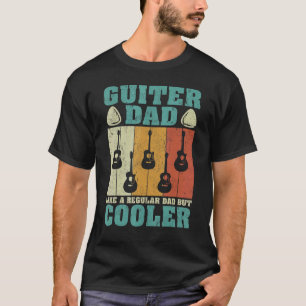 Mens Guitar Vintage Guitar Dad Like A Regular Dad T-Shirt