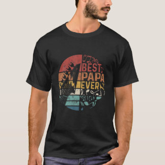Mens Guitarist Guitar Lover Best Papa Ever Family T-Shirt