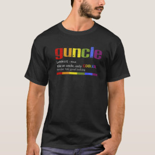 Mens Guncle Definition LGBT Pride - Tee For Gay Un