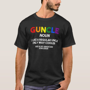 Mens Guncle Noun Gay Pride T-Shirt