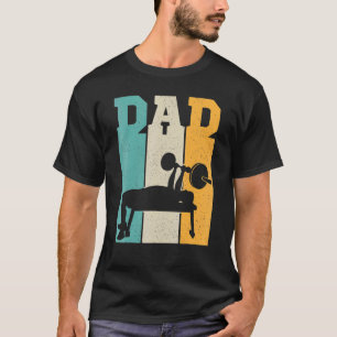 Mens Gym Dad Bod Dad Weight Lifting Power Lifting T-Shirt