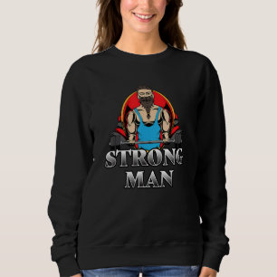 Mens Gym Strongman Deadlift Vintage Sweatshirt