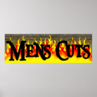 Mens Haircut Salon Poster