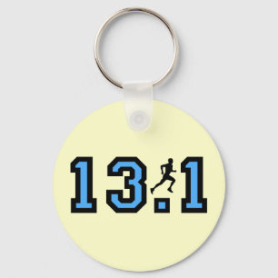 Mens half marathon key ring