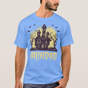 Mens Halloween Dad Funny Haunted Hunting Outfit B T-Shirt