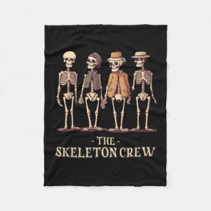 Men's Halloween Skeleton Crew Fleece Blanket