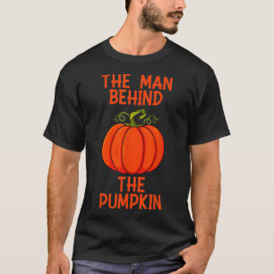 Mens Halloween The Man Behind The Pumpkin T-Shirt
