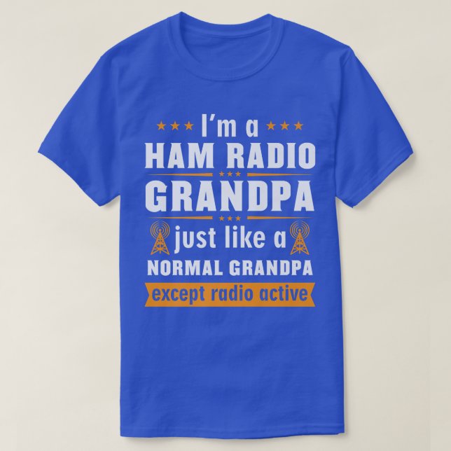 Mens Ham Radio Operator Hobbyist Receiver Grandfat T-Shirt (Design Front)