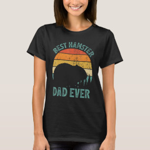 Mens Hamster Vintage Best Hamster Dad Ever Father T-Shirt