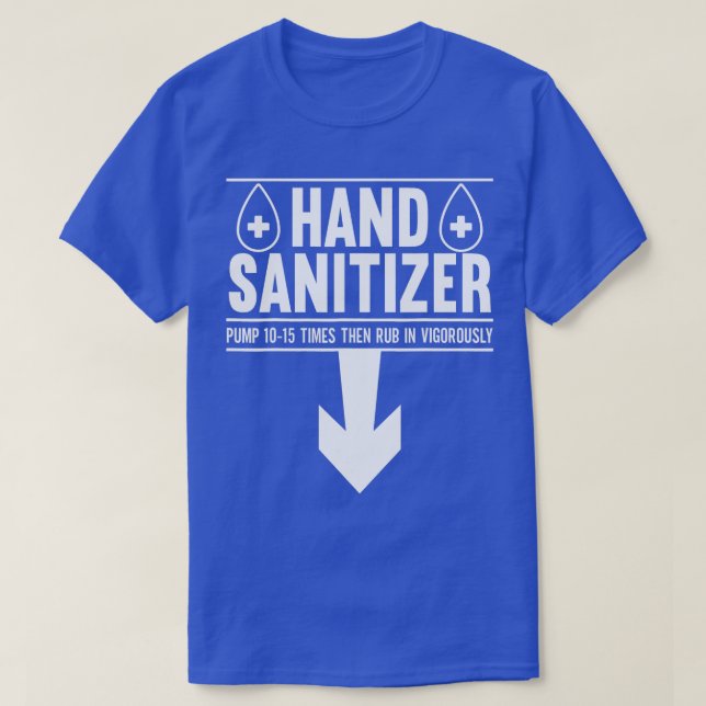 Mens Hand Sanitizer Adult Humour Funny Dirty Jokes T-Shirt (Design Front)