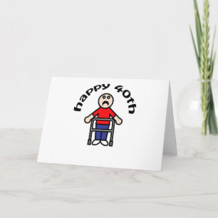 Mens, "Happy 40th" Card