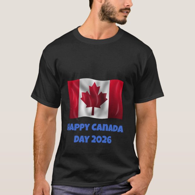 Men's Happy Canada Day T-Shirt (Front)