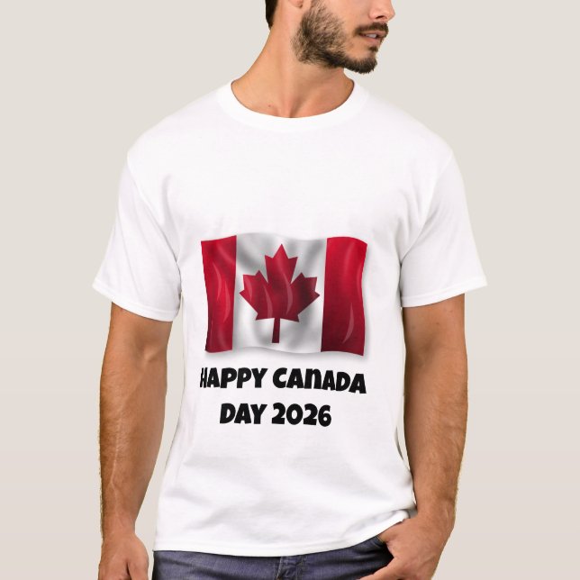 Men's Happy Canada Day T-Shirt (Front)