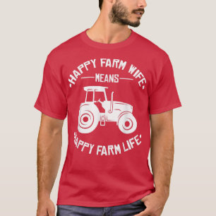 Mens Happy Farm Life Funny Tractor Farmer T-Shirt