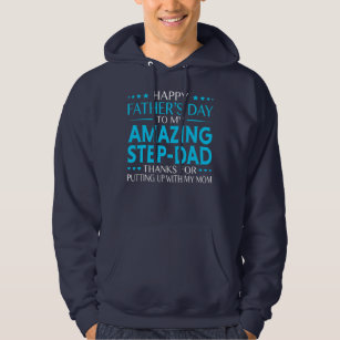 Mens Happy Father's Day for Amazing Step Dad Hoodie