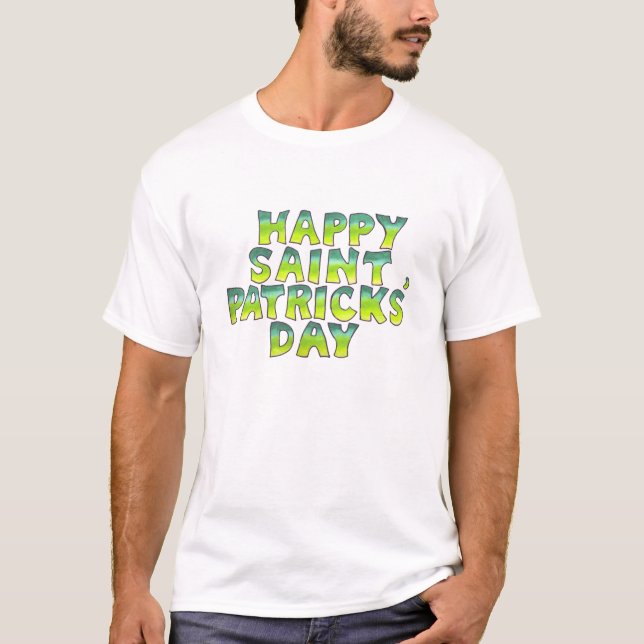 Mens' Happy Saint Patrick's Day T-Shirt (Front)