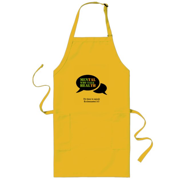 Men's Health MEN WHO TALK HEAL Customised Long Apron (Front)
