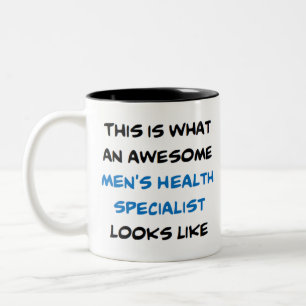 men's health specialist, awesome Two-Tone coffee mug