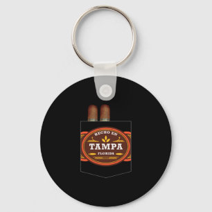Mens hecho en tampa cigar lover ybor city tampa key ring