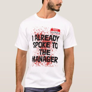 Mens Hello My Name Is Manager I'm With Karen Coupl T-Shirt