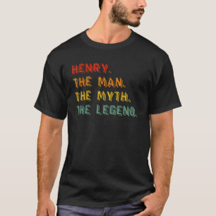 Mens Henry The Man The Myth The Legend Personaliz T-Shirt