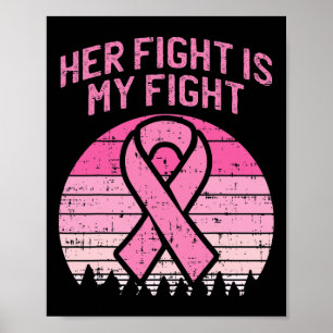 Mens Her Fight Is My Fight Husbynd Breast Cancer A Poster