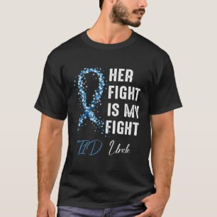 Mens Her Fight Is My Fight T1d Uncle Type 1 Diabet T-Shirt