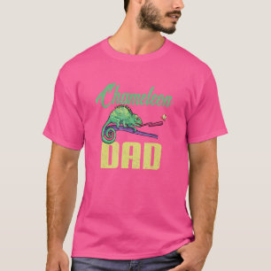 Mens Herpetologist Lizard Reptile Chameleon Dad T-Shirt