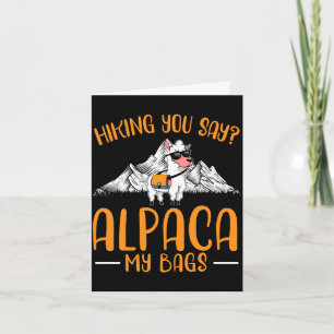 Mens hiking say alpaca bags day mountain climbing card