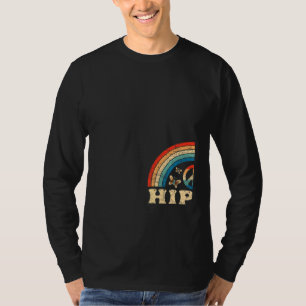 Mens Hippie Dad 70s Aesthetic Nostalgia 1970's Ret T-Shirt