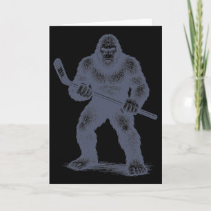 Mens Hockey Bigfoot Youth Boys Field Hockey Player Card