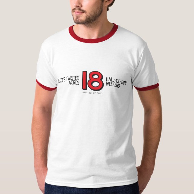 mens HOF18 ringer shirt (Front)
