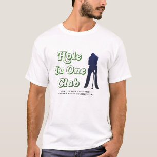 Mens Hole In One Bragging Rights Custom Golf T-Shirt