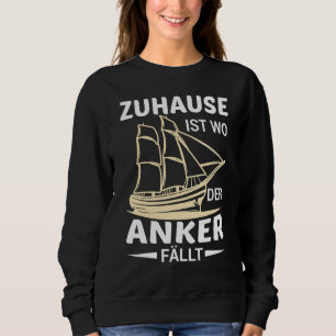 Mens Home Is Where The Anchor Falls Captain Crusad Sweatshirt