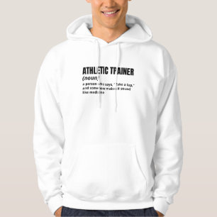 Mens Hoodie – Athletic Trainer Funny Definition