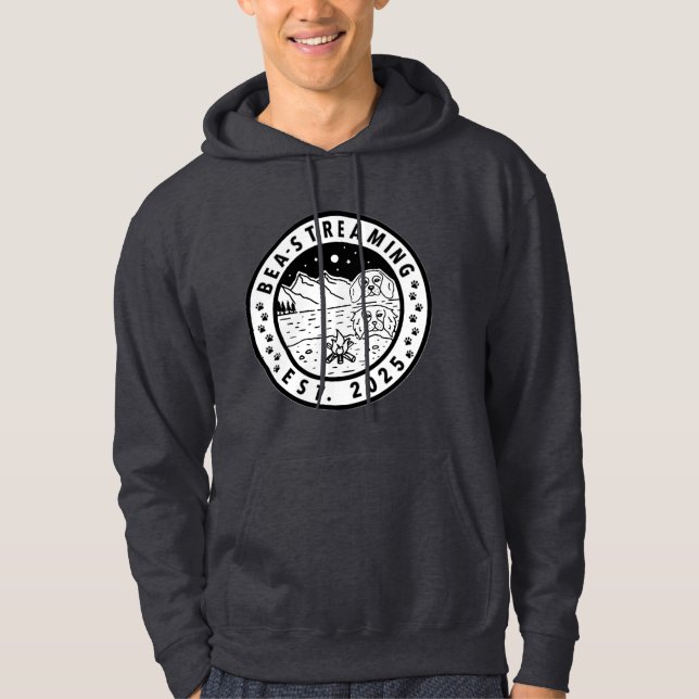 Men's Hoodie with Bea-Streaming Logo (Front)