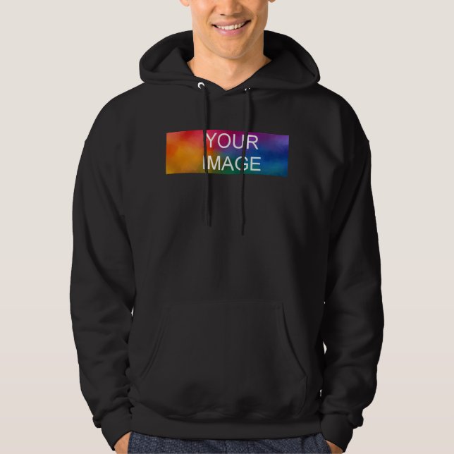 Men's Hoodies Custom Add Image Logo Here Template (Front)