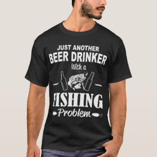 Mens Hooked on Grampa Fisherman American Flag Patt T-Shirt