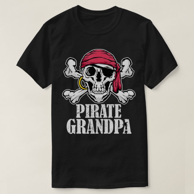 Mens Hosting Pirate Birthday Jolly Roger Party Pir T-Shirt (Design Front)