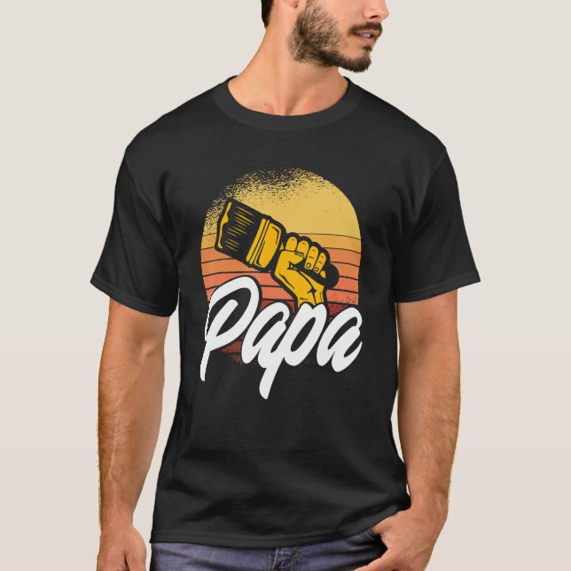 Mens House Painter Decorator Papa 1 T-Shirt (Front)