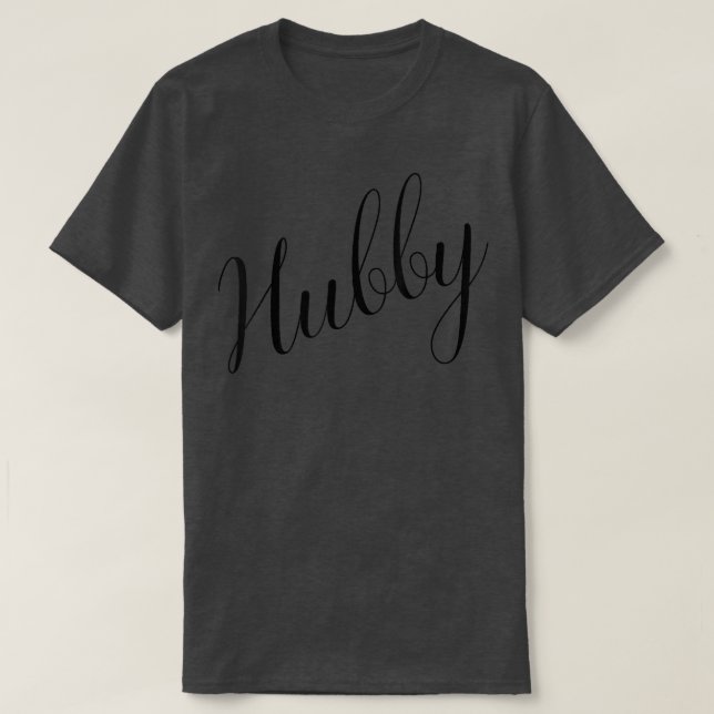 Mens Hubby Husband, Groom, Bachelor, Hubby Tee  (Design Front)