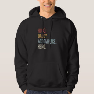 Mens Hugo Daddy Accomplice Hero Retro Style Vintag Hoodie