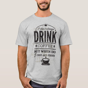 Men's Humourous Grunge Coffee T-shirt