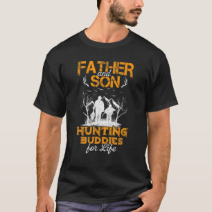 Mens Hunters Father Son Hunting Buddies Dad T-Shirt